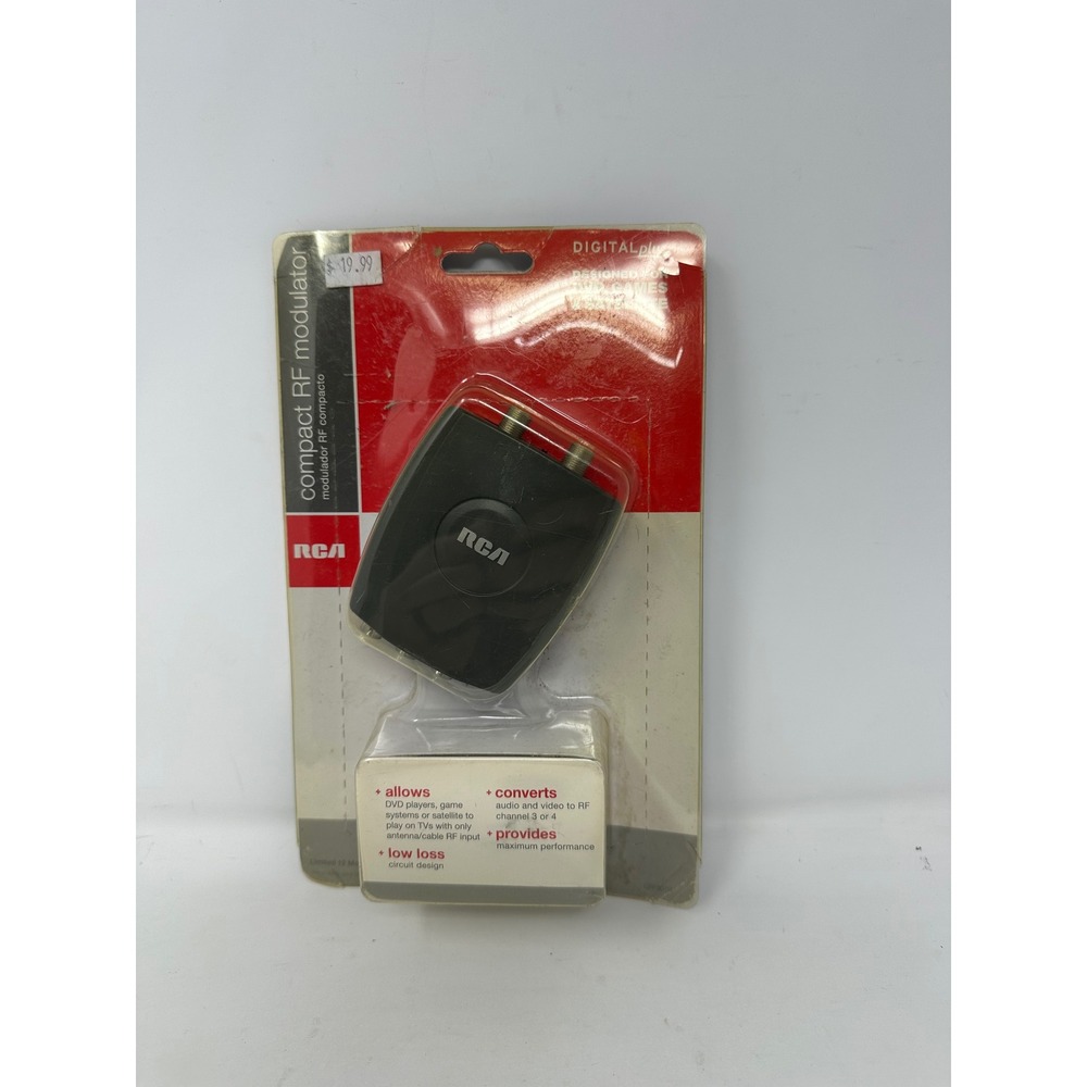 RCA Compact RF Modulator CRF907R Digital Plus AV to RF Coaxial Converter New